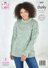 King Cole Ladies Jacket & Sweater Knitting Pattern 5821 - Chunky | Buy Online from The Home Crafters