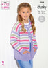 King Cole Childs Sweater & Cardigan Knitting Pattern 5948 - Chunky | Buy Online from The Home Crafters