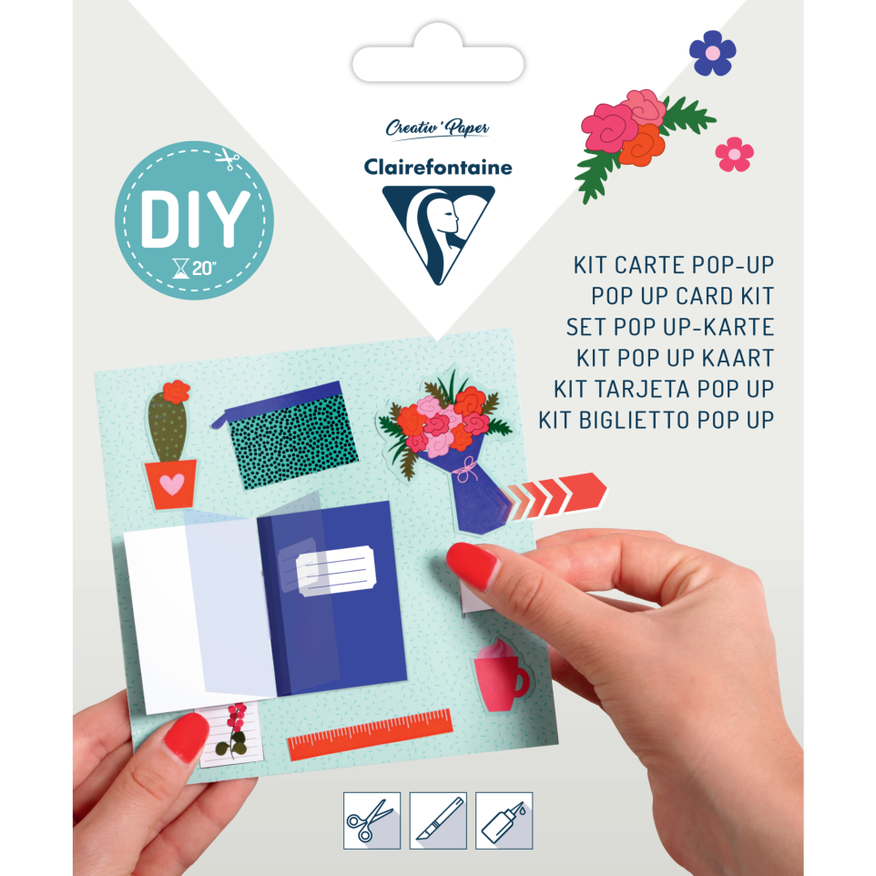 DIY Pop Up Card Kit - Office Life