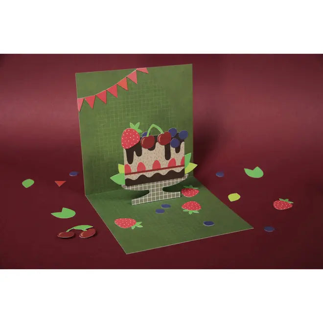 DIY Pop Up Card Kit - Happy Birthday Gateau