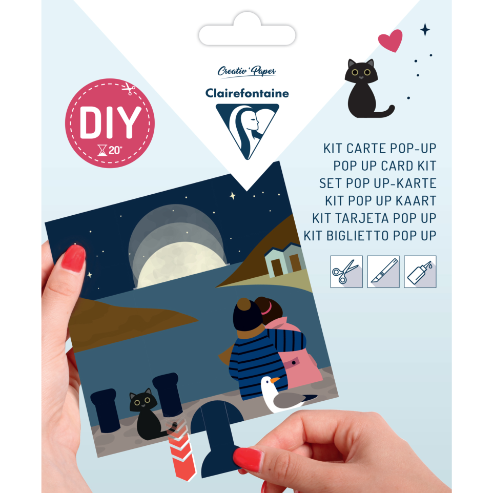 DIY Pop Up Card Kit - Moonlight