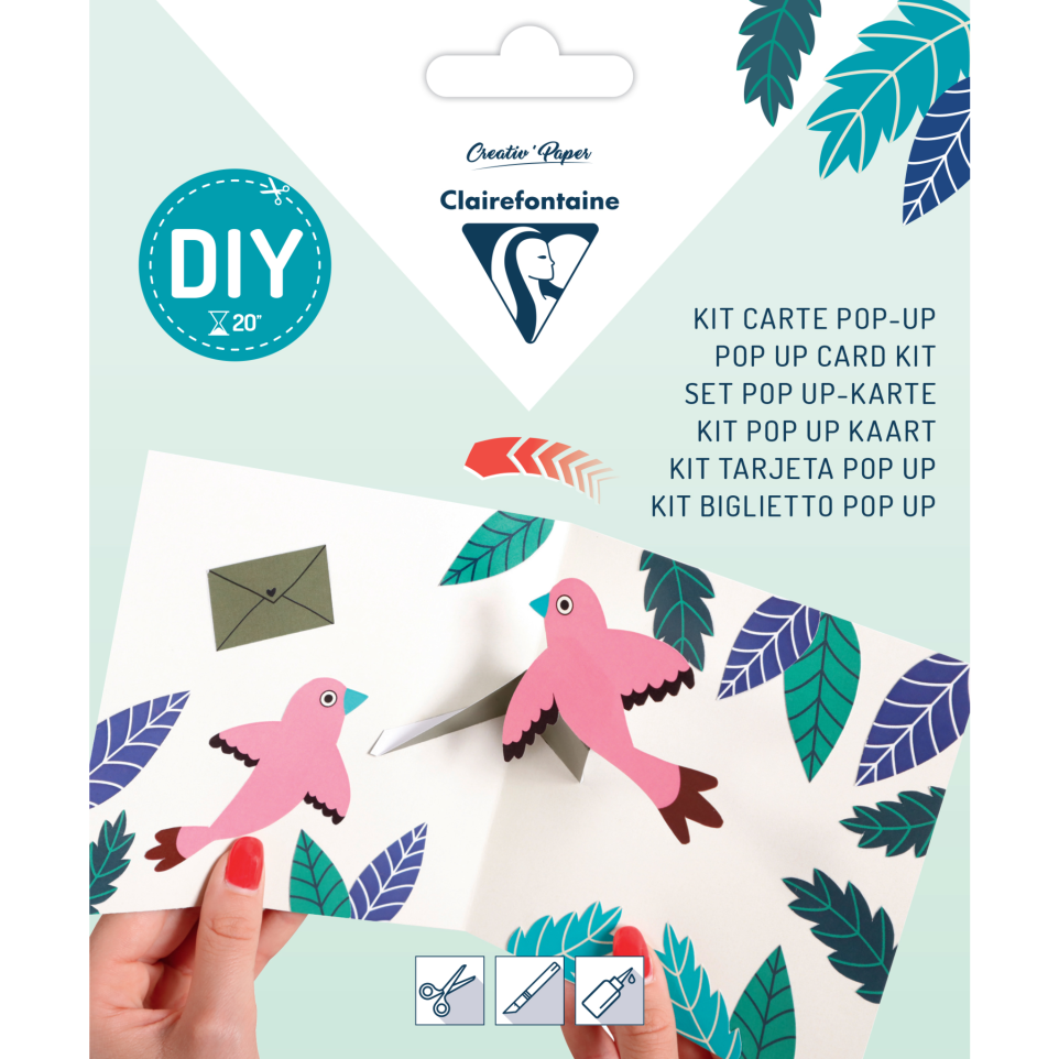 DIY Pop Up Card Kit - Congratulations Birds