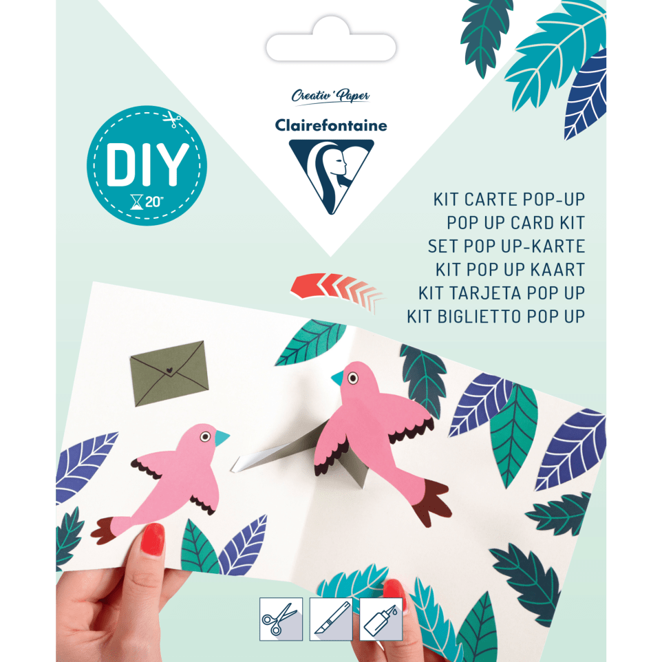 DIY Pop Up Card Kit - Congratulations Birds | Buy Online from The Home Crafters