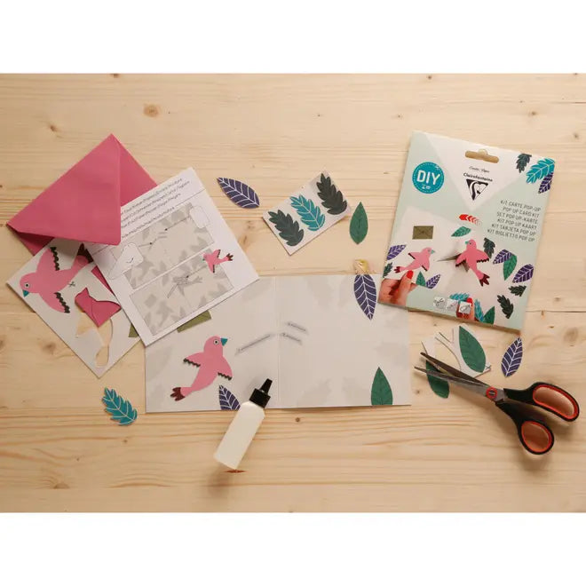 DIY Pop Up Card Kit - Congratulations Birds