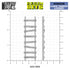 Resin Bits: Dungeons & Fantasy - 1:48-1:35 Large Wooden Ladders - 6pc | Buy Online from The Home Crafters