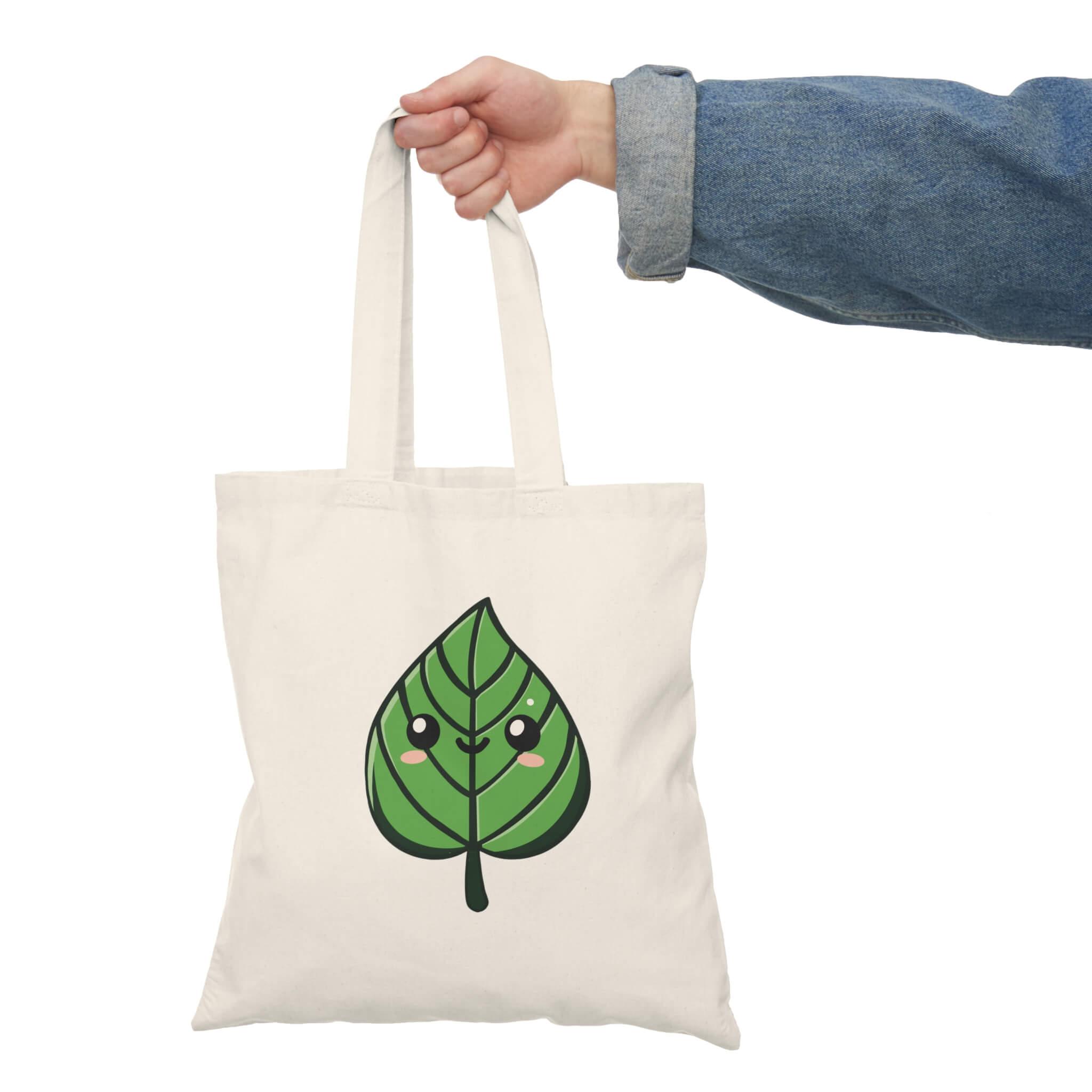 Cute Kawaii Leaf Tote – Eco - Friendly & Reusable | Buy Online from The Home Crafters