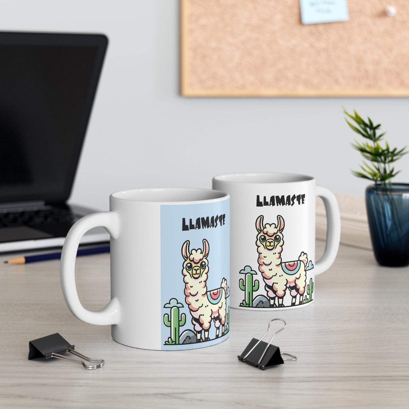 Llamaste Mug – Cute Yoga Llama Pastel Design | Buy Online from The Home Crafters