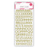 Love to Craft Alphabet and Number Stickers - Gold Glitter