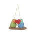 Handmade Felt Lovebirds Hanging Budgie Bird Hanging Decoration | Buy Online from The Home Crafters