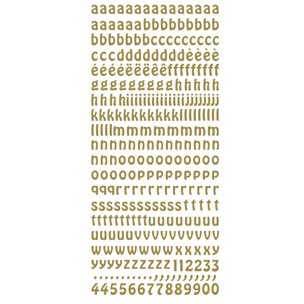 Lowercase Alphabet Letters Peeloff Stickers | Buy Online from The Home Crafters