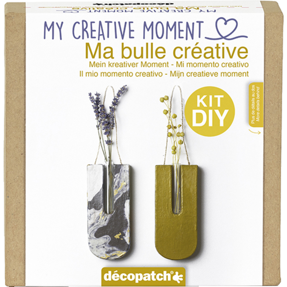 Decopatch My Creative Moment Kit - Single Flower Vases