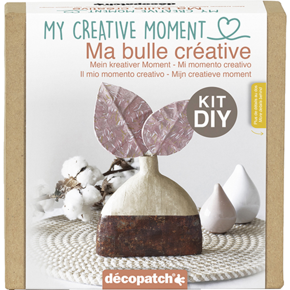 Decopatch My Creative Moment Kit - Vase with Leaves