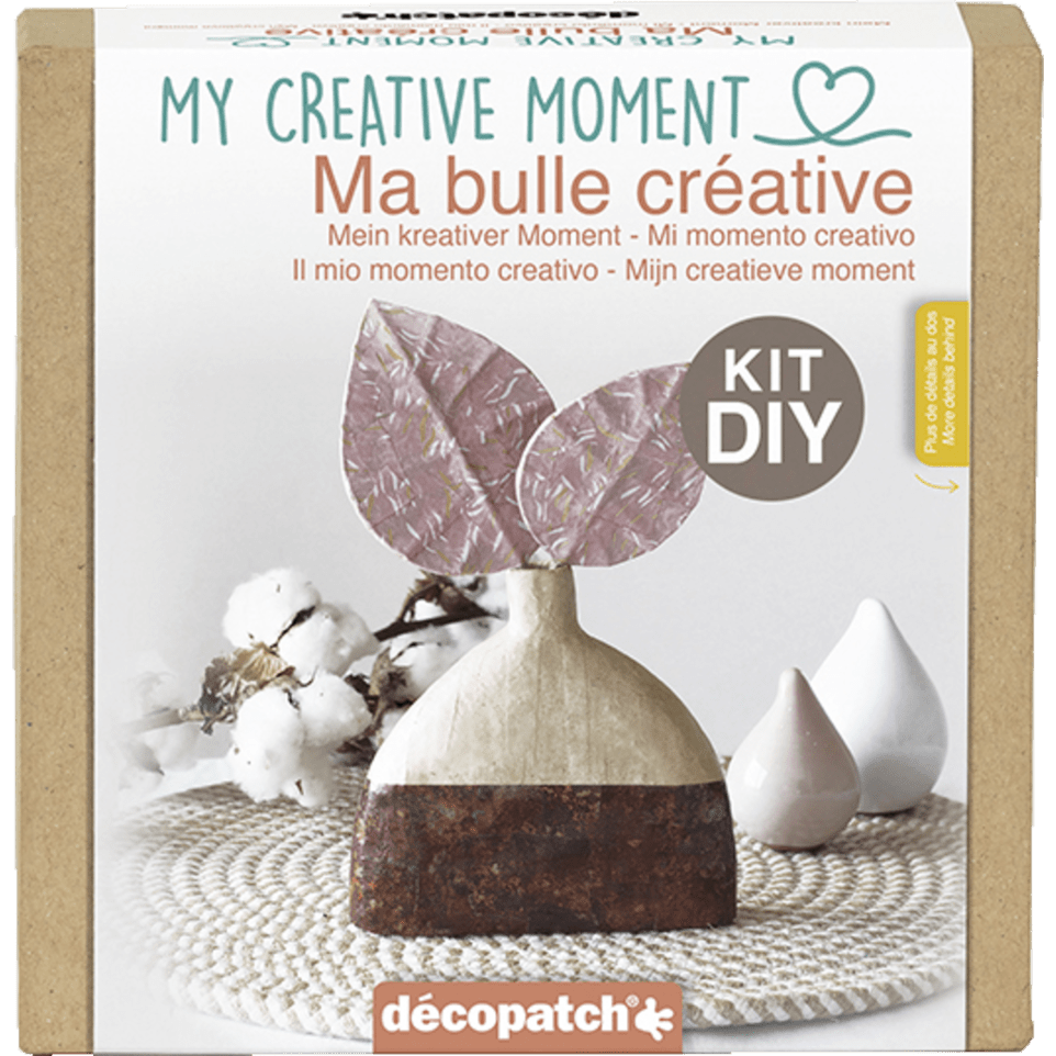 Decopatch My Creative Moment Kit - Vase with Leaves | Buy Online from The Home Crafters