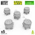 Green Stuff World: 3d Printed Resin Bits Scenery - 1:48 Magic Cauldrons for 3mm LEDS - 5pc | Buy Online from The Home Crafters