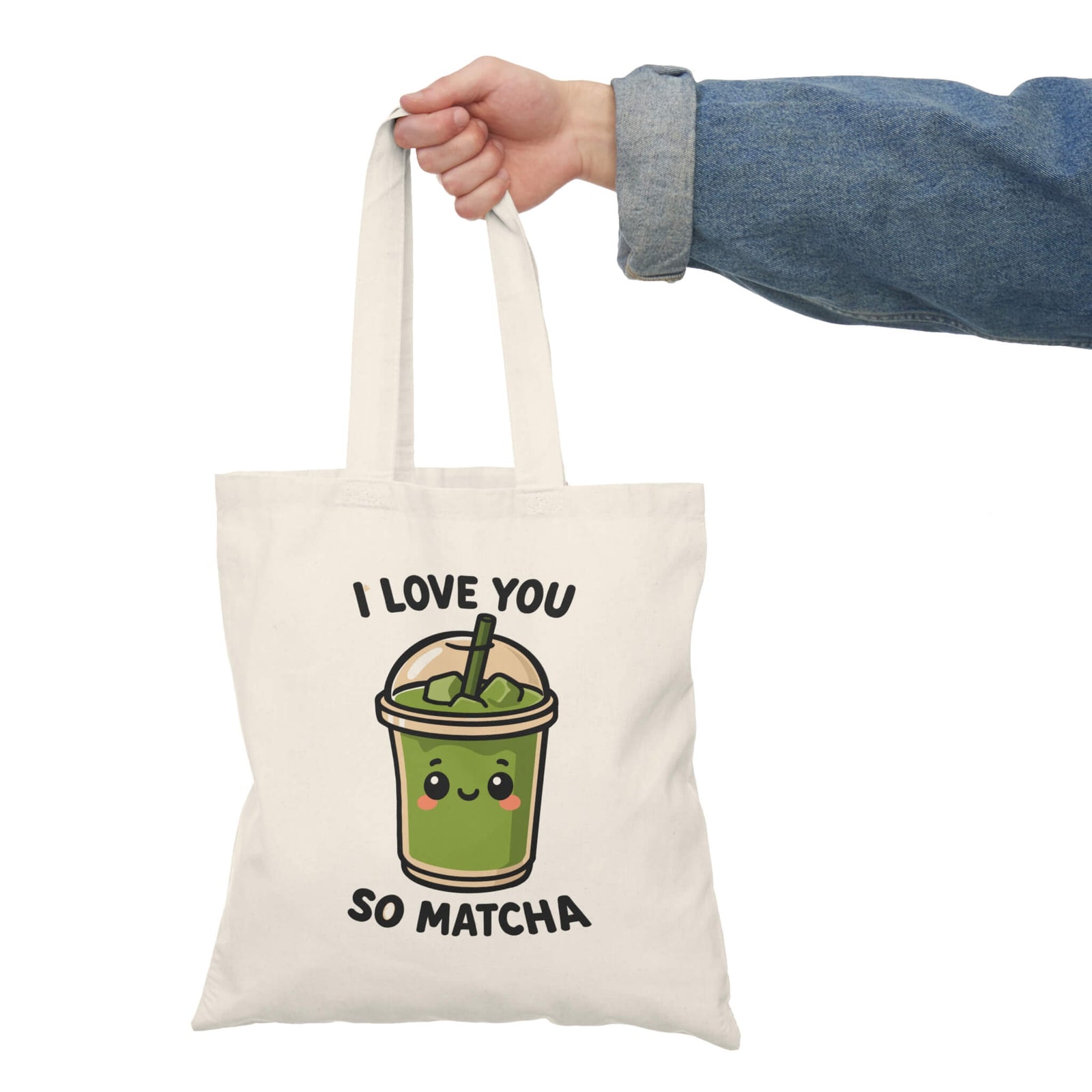I Love You So Matcha Tote Bag | Buy Online from The Home Crafters