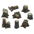 Resin Bits: Plants & Vegetation - 1:72-1:48-1:35 Medium Tree Stumps - 8pc | Buy Online from The Home Crafters