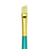 Menta Series 38: Synthetic White Bristle Long Handle Paintbrush - Angular | Buy Online from The Home Crafters