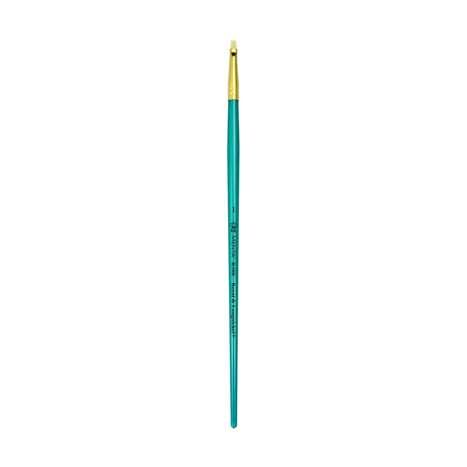 Menta Series 38: Synthetic White Bristle Long Handle Paintbrush - Bright | Buy Online from The Home Crafters