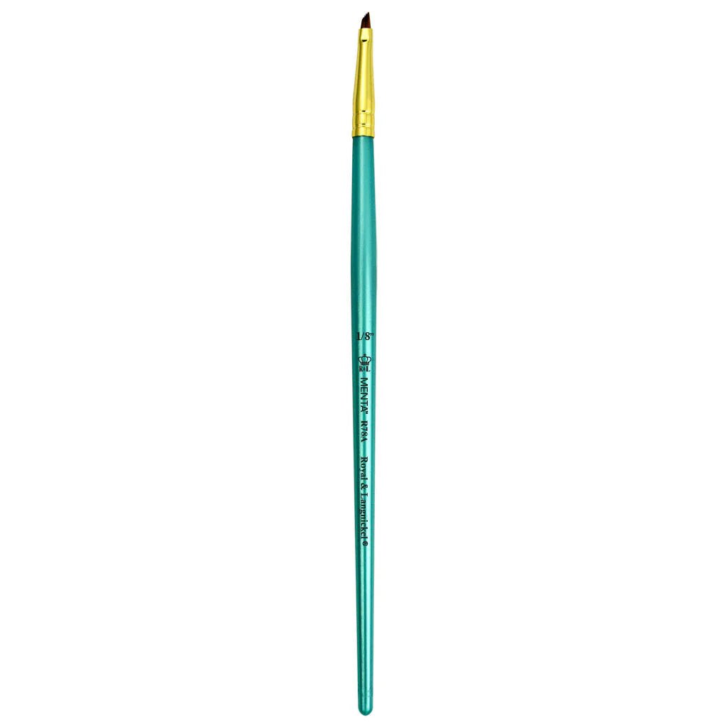 Menta Series 78: Synthetic Sable Paintbrush - Angular | Buy Online from The Home Crafters
