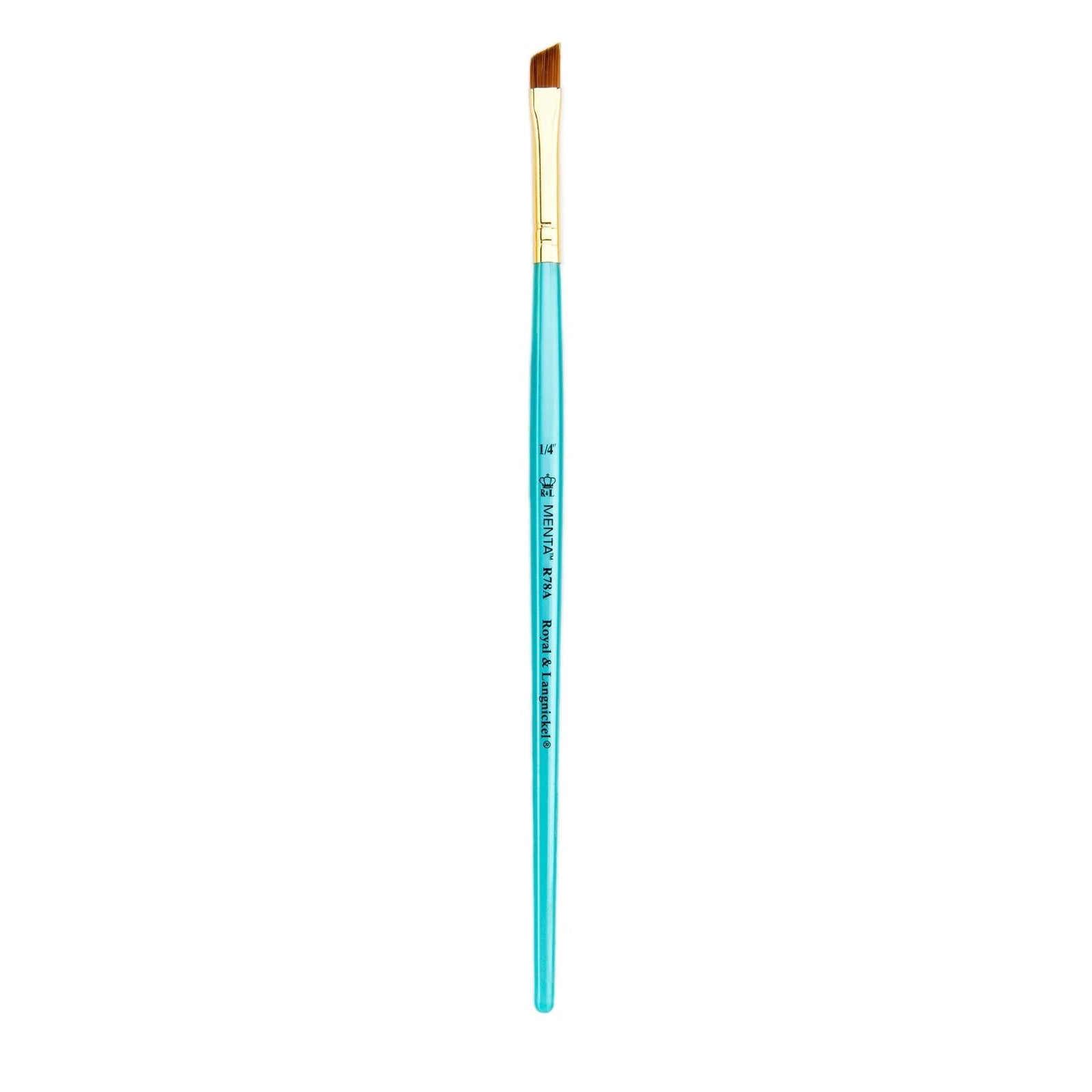 Menta Series 78: Synthetic Sable Paintbrush - Angular | Buy Online from The Home Crafters
