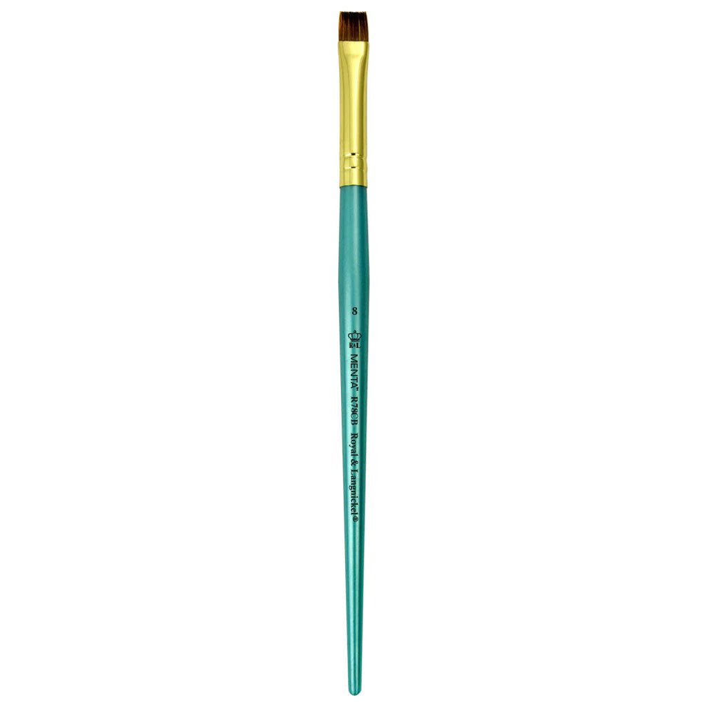 Menta Series 78: Synthetic Sable Paintbrush - Chisel Blender | Buy Online from The Home Crafters