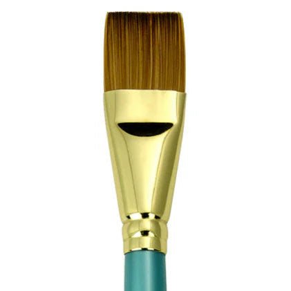Menta Series 78: Synthetic Sable Paintbrush - Flat Wash | Buy Online from The Home Crafters