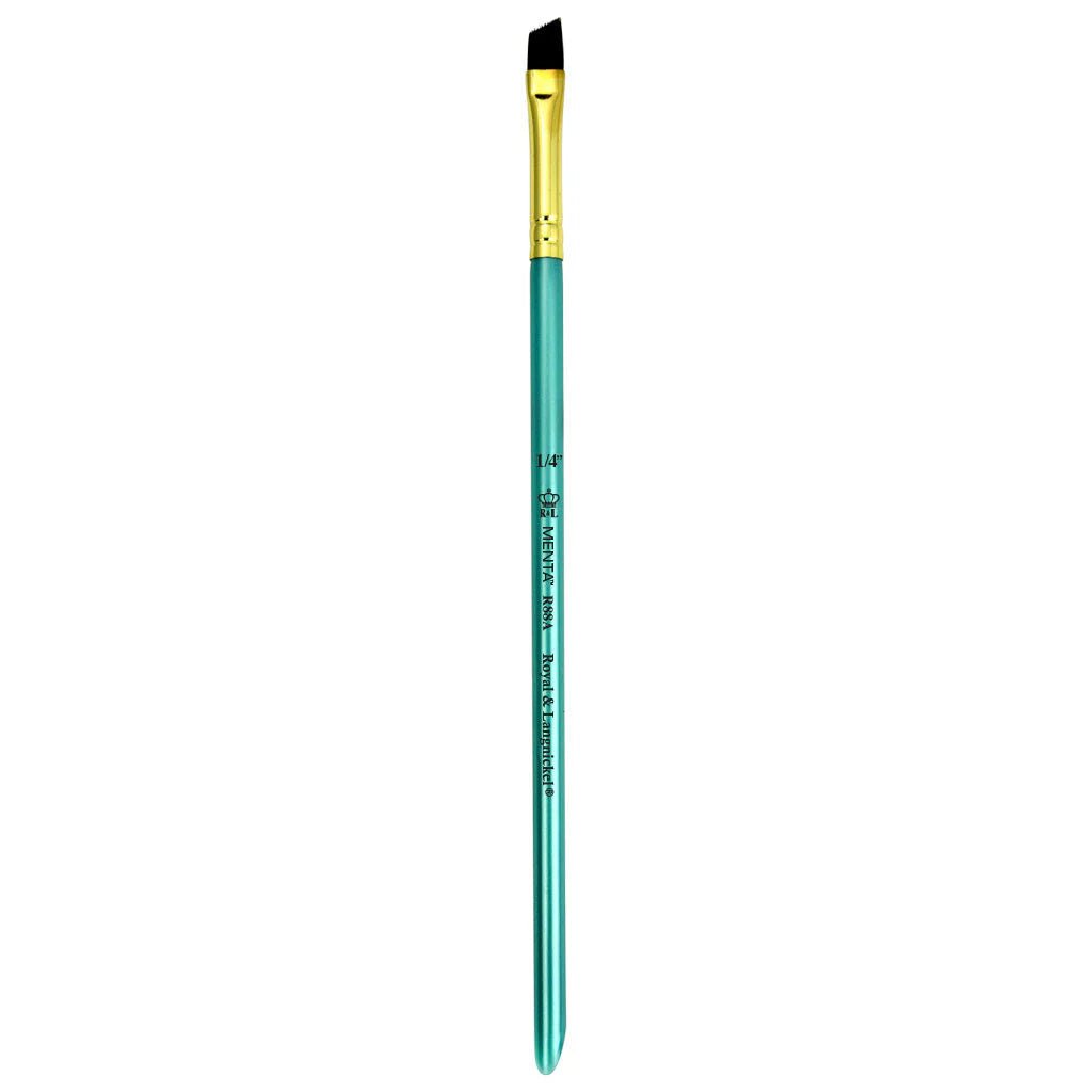 Menta Series 88: Synthetic Squirrel Paintbrush - Angular | Buy Online from The Home Crafters