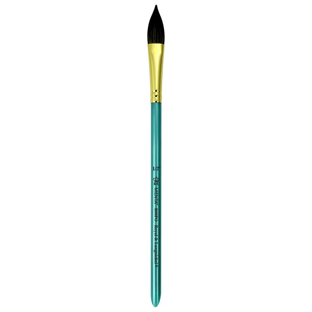 Menta Series 88: Synthetic Squirrel Paintbrush - Pointed Oval | Buy Online from The Home Crafters