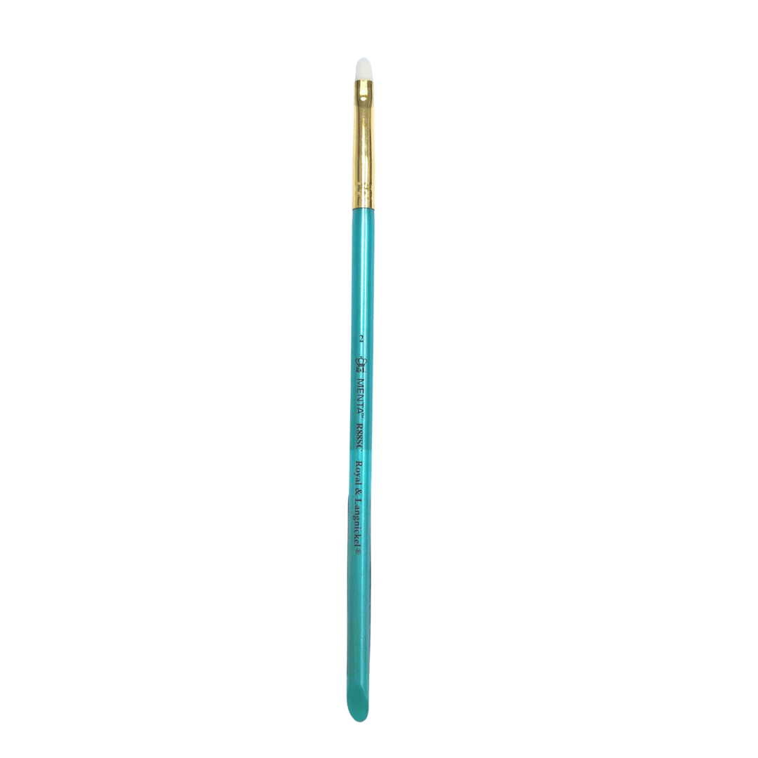 Menta Series 88: Synthetic Squirrel Paintbrush - Stiff Scrubber | Buy Online from The Home Crafters