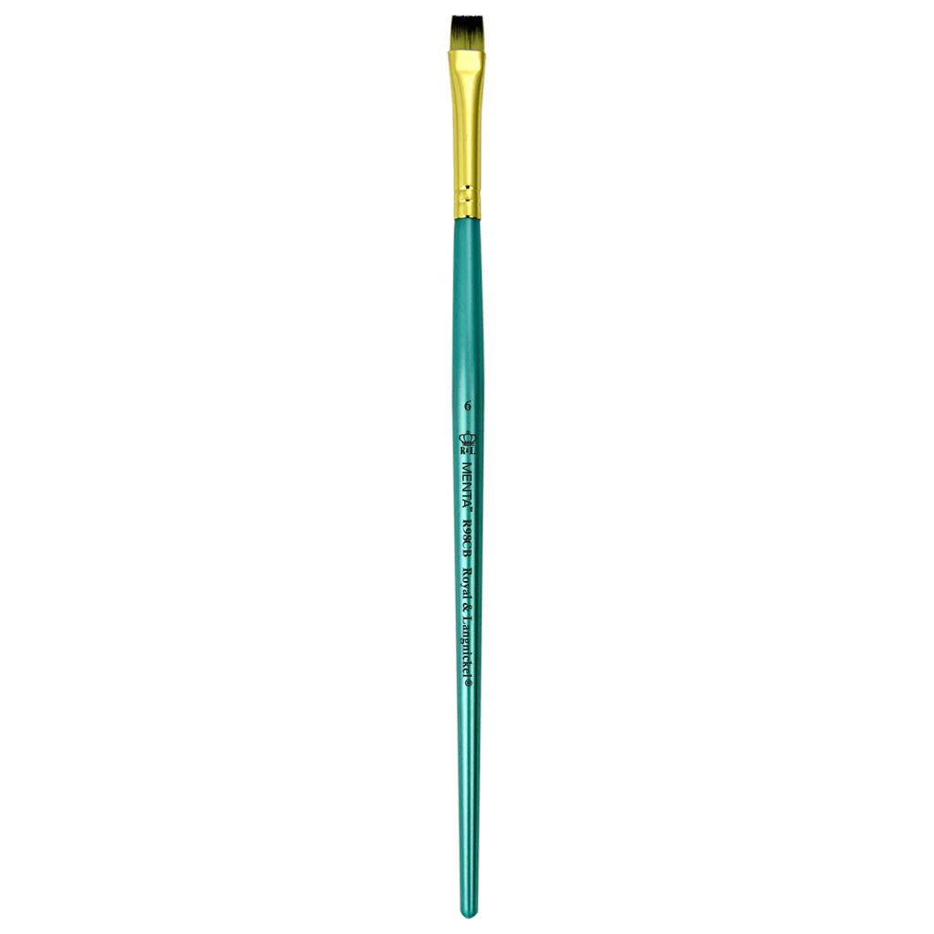 Menta Series 98: Synthetic Blend Paintbrush - Chisel Blender | Buy Online from The Home Crafters