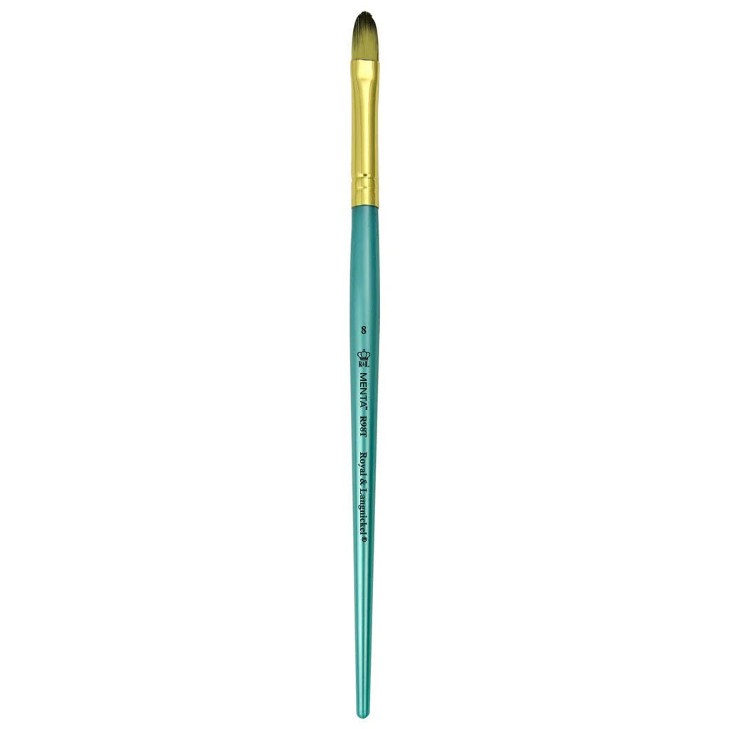 Menta Series 98: Synthetic Blend Paintbrush - Filbert | Buy Online from The Home Crafters