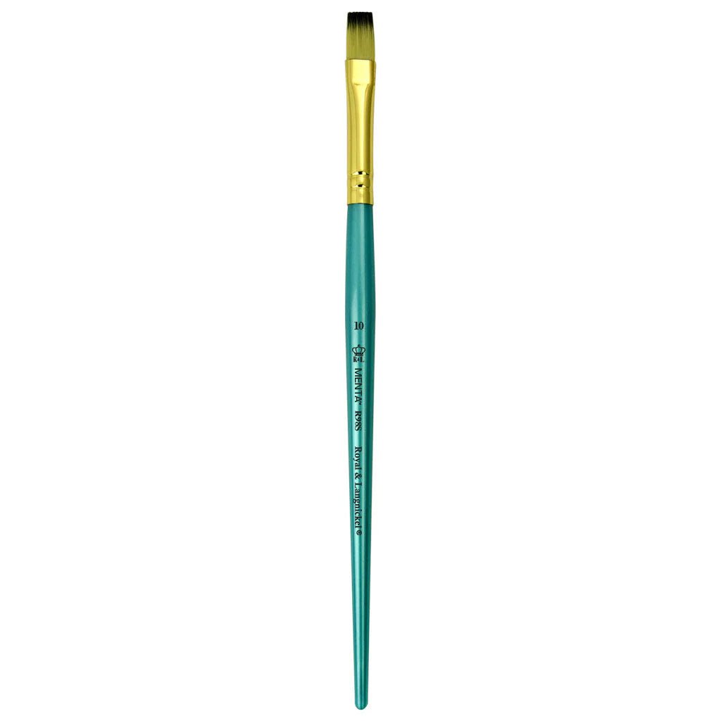 Menta Series 98: Synthetic Blend Paintbrush - Flat Shader | Buy Online from The Home Crafters