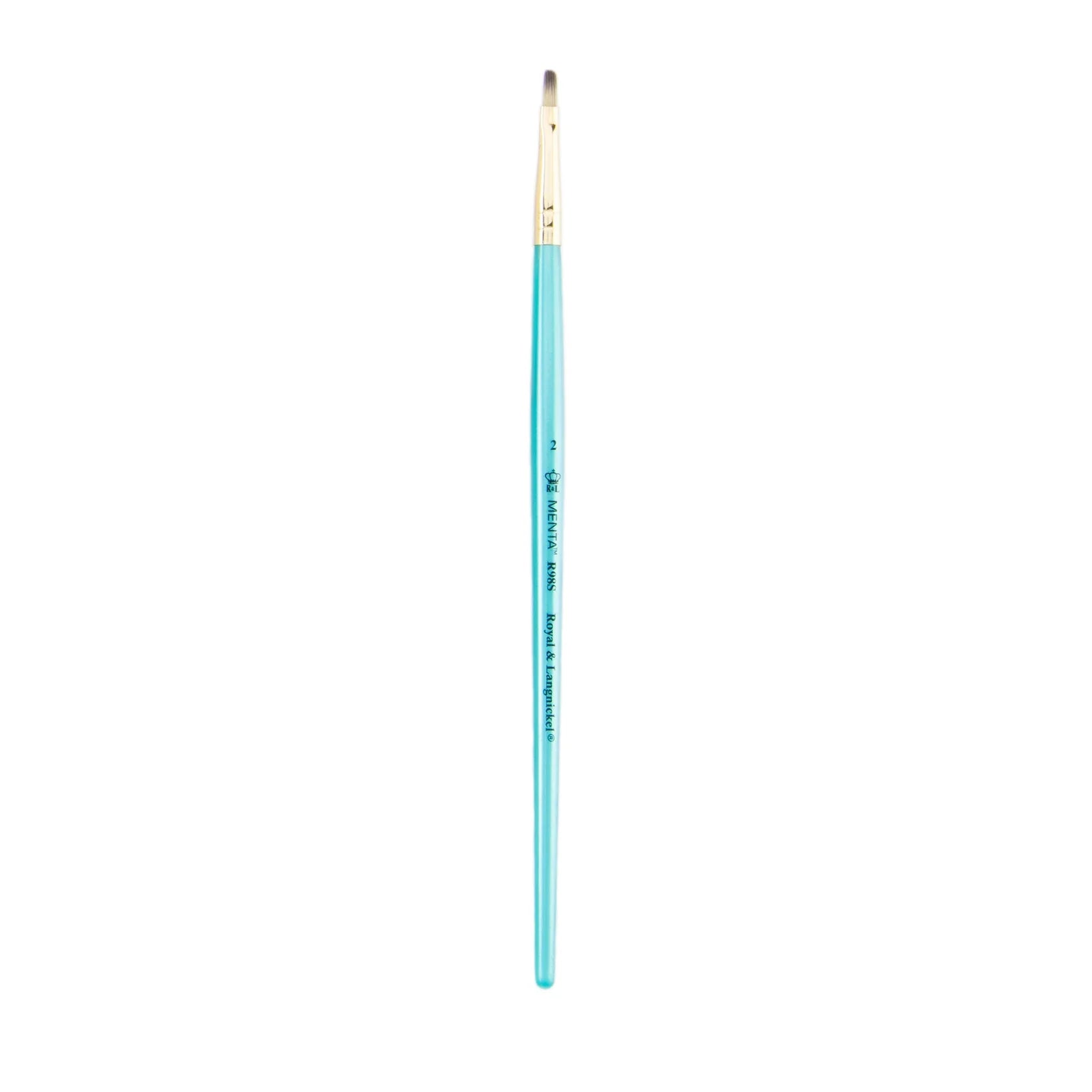 Menta Series 98: Synthetic Blend Paintbrush - Flat Shader | Buy Online from The Home Crafters