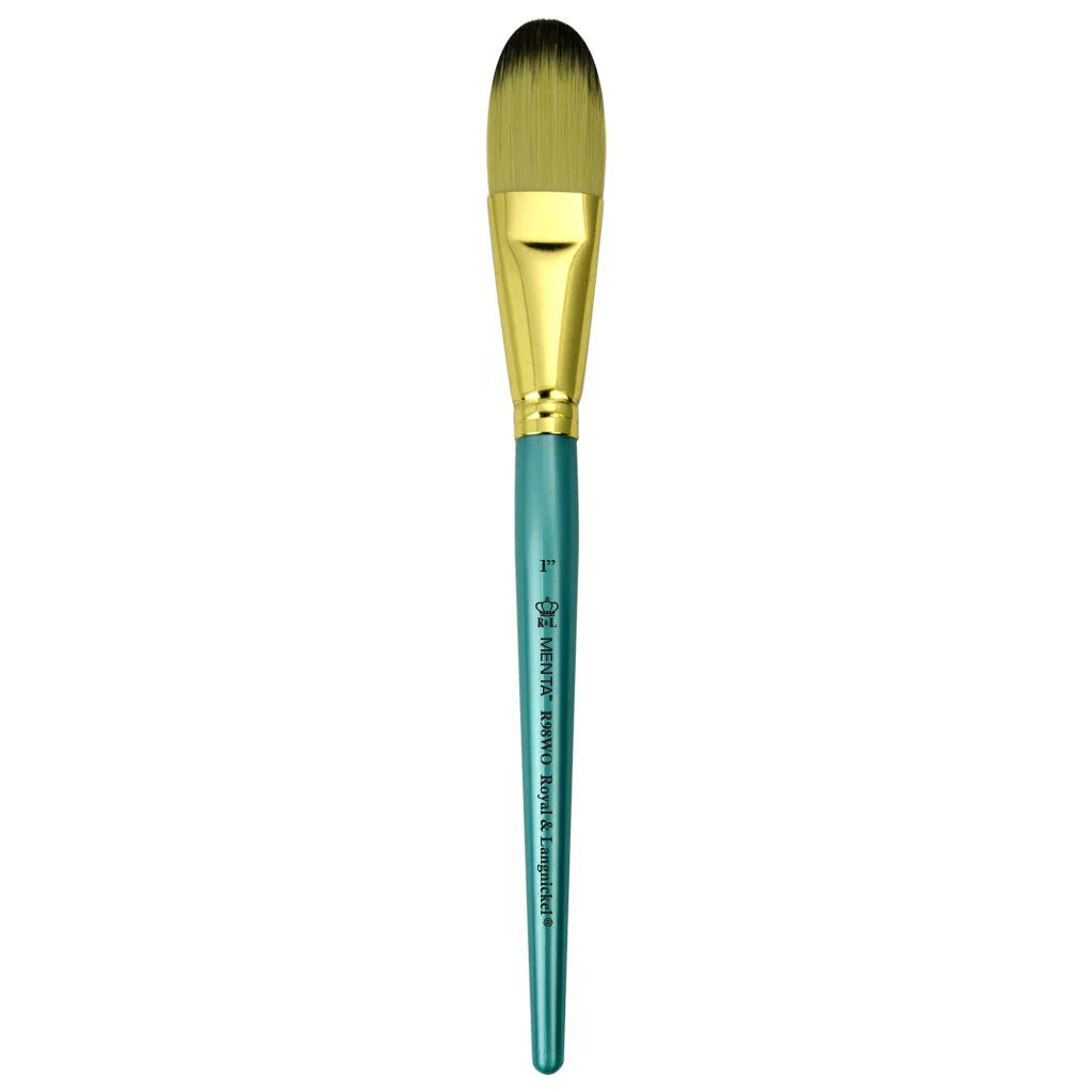 Menta Series 98: Synthetic Blend Paintbrush - Oval Wash | Buy Online from The Home Crafters
