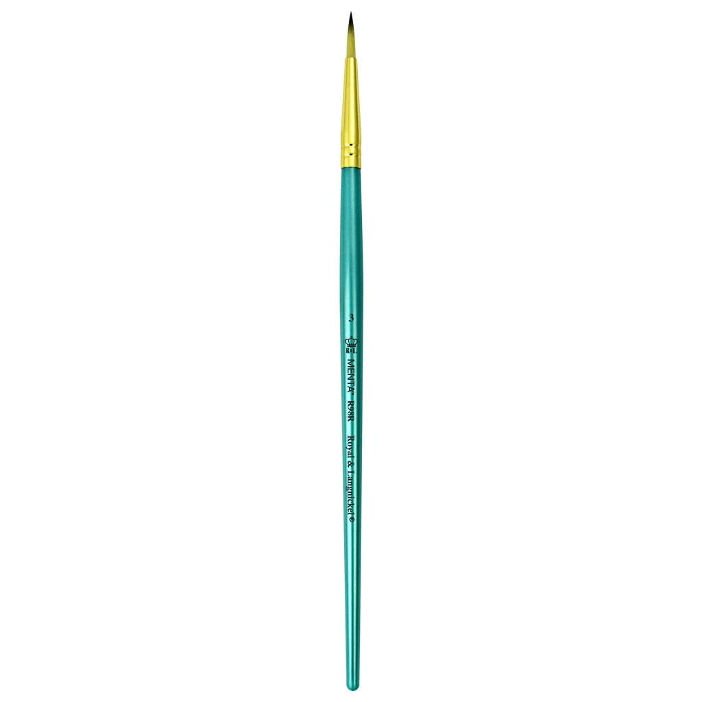 Menta Series 98: Synthetic Blend Paintbrush - Round | Buy Online from The Home Crafters