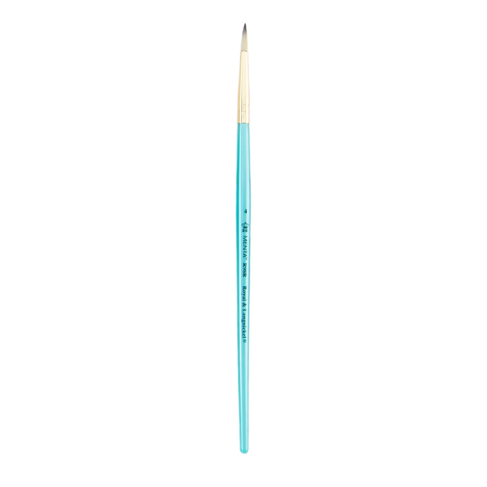 Menta Series 98: Synthetic Blend Paintbrush - Round | Buy Online from The Home Crafters