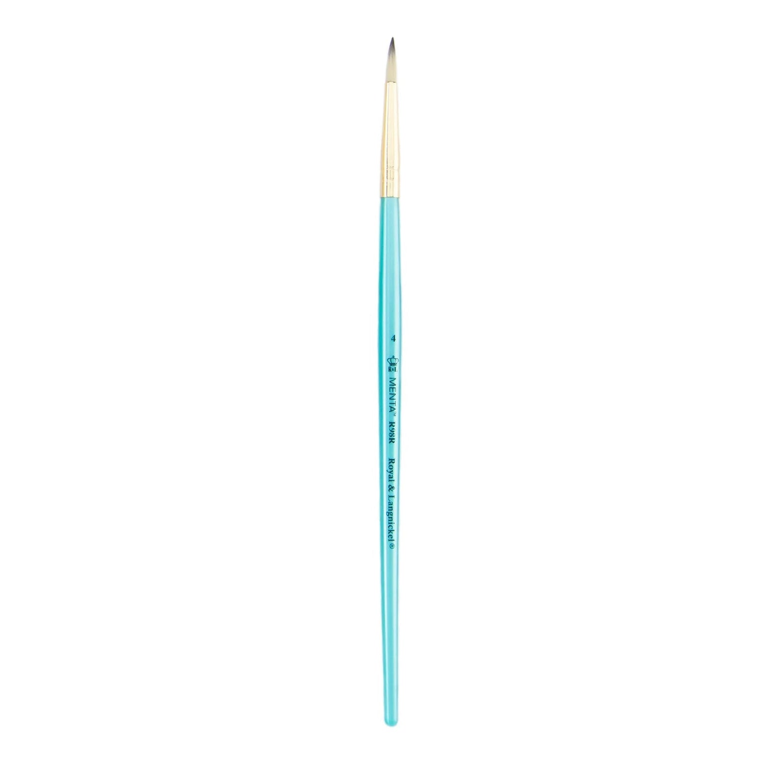 Menta Series 98: Synthetic Blend Paintbrush - Round | Buy Online from The Home Crafters