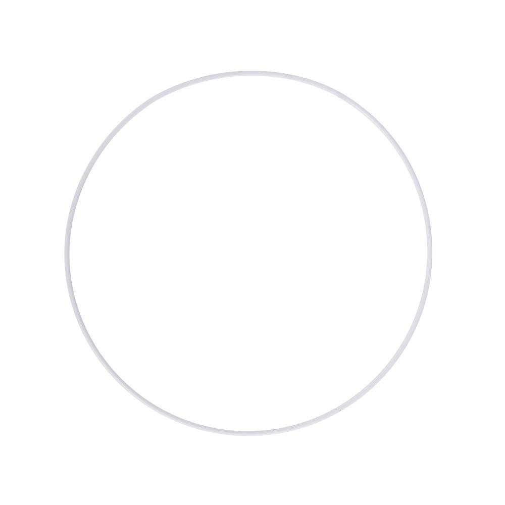 Metal Macramé Ring / Flower Hoop - White | Buy Online from The Home Crafters