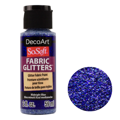 DecoArt SoSoft Acrylic Glitter Fabric Paint - 2oz