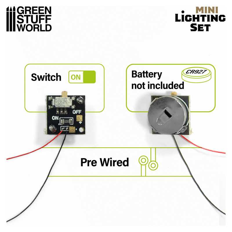 Green Stuff World: Mini Lighting Set with Switch | Buy Online from The Home Crafters