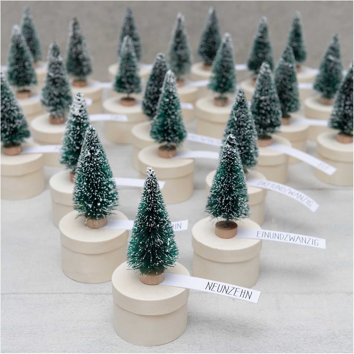 Miniature Fir Trees with Snow Effect: 5cm - 5pc | Buy Online from The Home Crafters