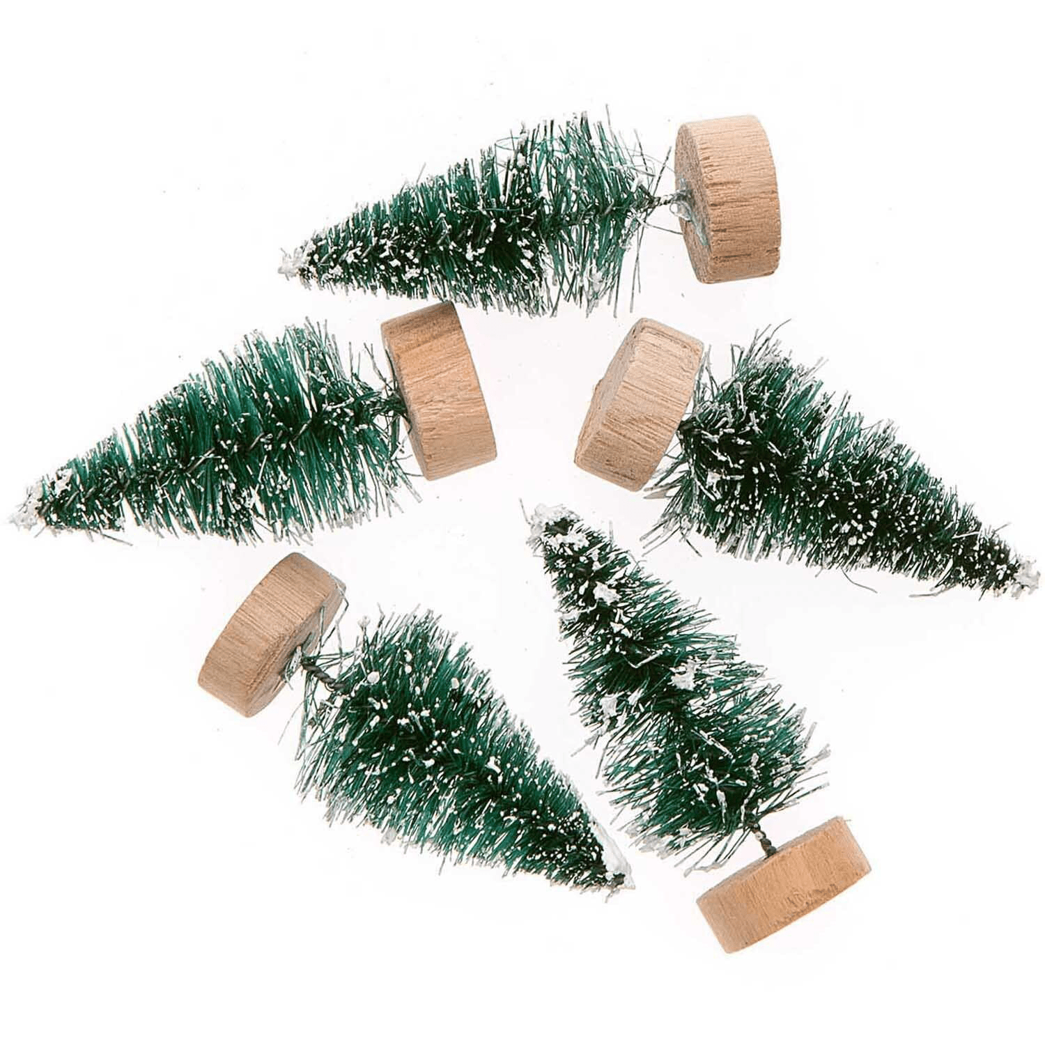Miniature Fir Trees with Snow Effect: 5cm - 5pc | Buy Online from The Home Crafters