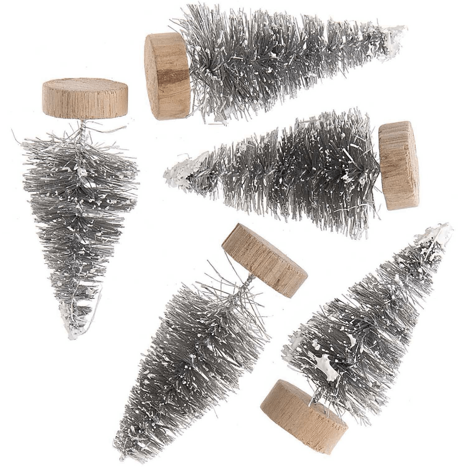 Miniature Fir Trees with Snow Effect: 5cm - 5pc | Buy Online from The Home Crafters