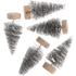 Miniature Fir Trees with Snow Effect: 5cm - 5pc | Buy Online from The Home Crafters