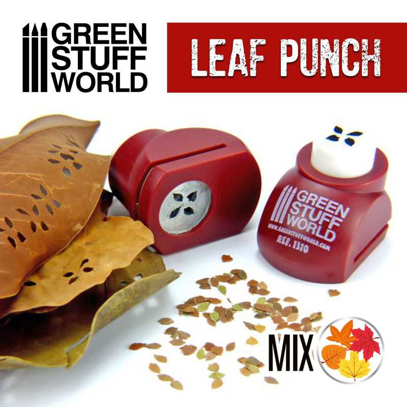 Green Stuff World: Miniature Leaf Punch - Beech, Elm, Birch Mix