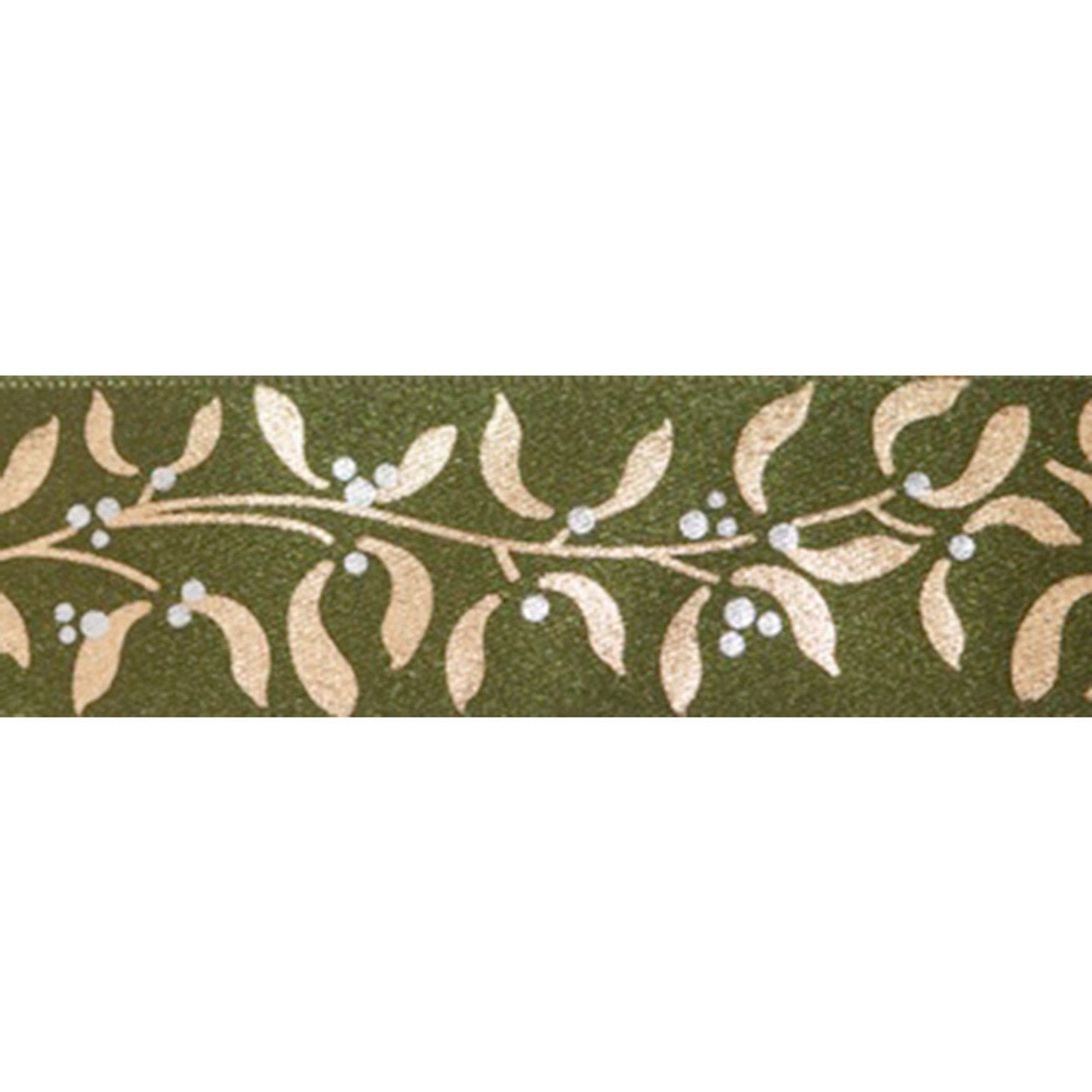 Ribbon: Mistletoe Wishes - 25mm | Buy Online from The Home Crafters