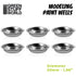 Stainless Steel Palette Paint Mixing Wells - 6pc | Buy Online from The Home Crafters