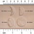 Moon Phases Set of Four Stamps | Buy Online from The Home Crafters