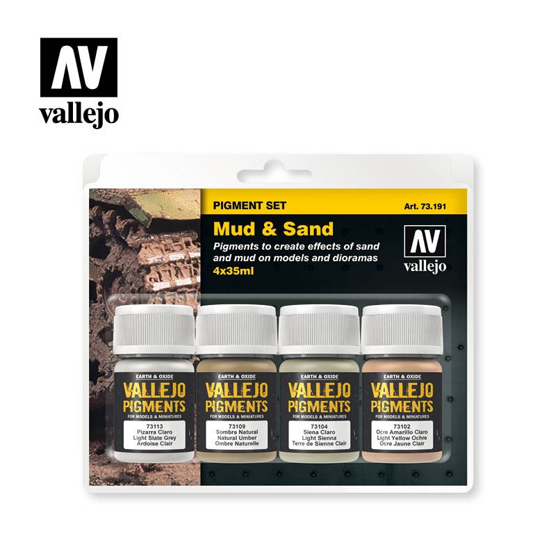 Vallejo Pigment Set - Mud & Sand