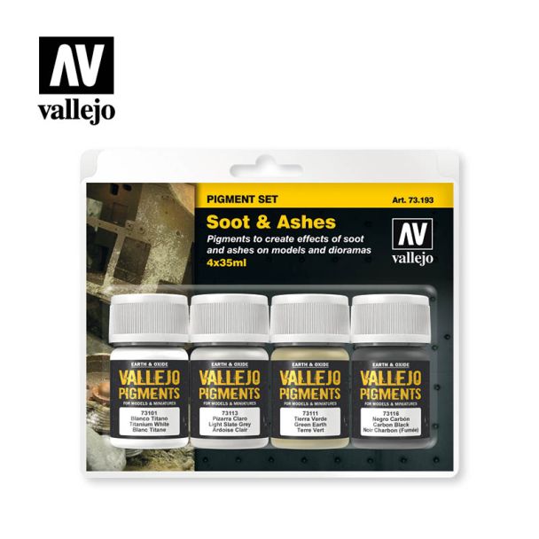 Vallejo Pigment Set - Soot & Ashes